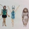 fly, Dragonfly, Owl
